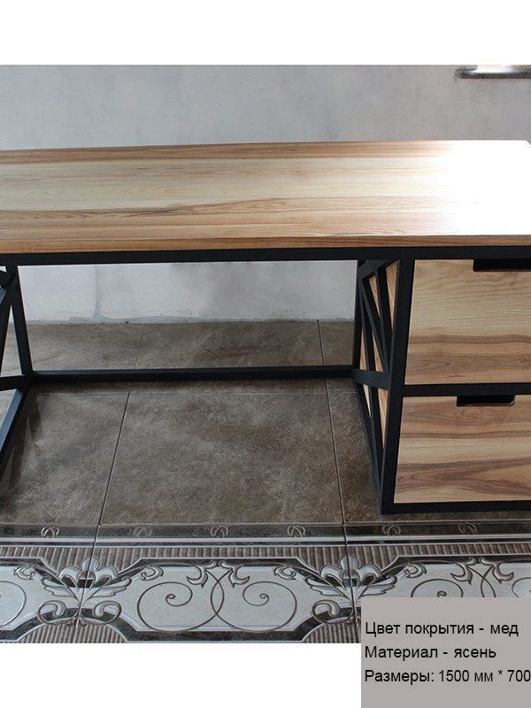 Стол письменный в стиле лофт GES-68 купить Стол письменный в стиле лофт GES-68